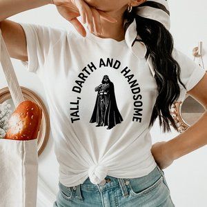 Star Wars tall darth and handsome White Unisex T Shirt
